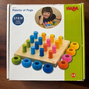 HABA Palette of Pegs STEM Fosters Learning‎ Wooden Toy 2-6 Years
